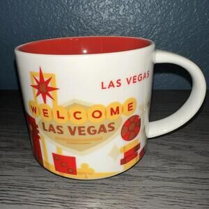 Starbucks Las Vegas NV You Are Here Collection YAH Coffee Tea Mug Cup 14oz